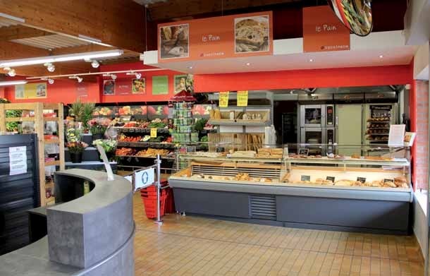 Point chaud de votre supermarché, boulangerie de votre magasin