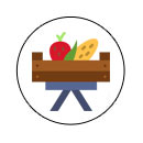logo fruits et légumes surélevé