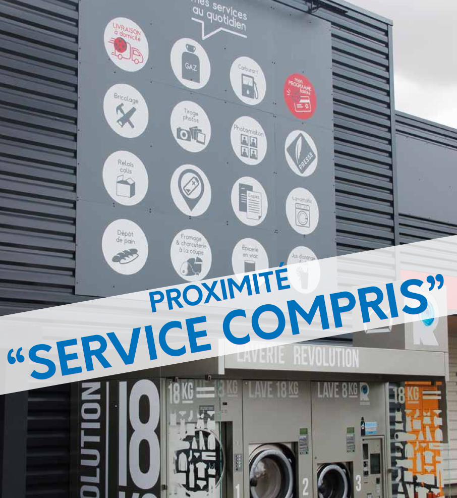 photo des différents services offerts par un supermarché coccimarket